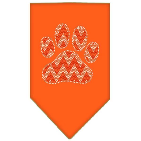 Candy Cane Chevron Paw Rhinestone BandanaOrange Small, Pet Pal, Mfr#: PE767349